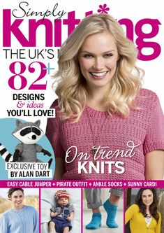 the cover of simply knitting magazine