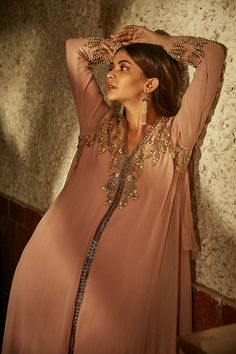 Tunic With Pants, A Line Kurti, Indian Bridesmaids, Embroidered Kurti, Indian Designer Suits, Embellished Neckline, A Line Kurta, Embroidered Pants, Party Wear Lehenga