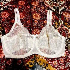 Size 36dd This Retro Style Beauty Is Truly One Of The Finest Bras Made. Adjustable Soft Back Closure And Straps To Personalize The Fit. It Offers Great Side Support As Well. Soft White. Underwire Bras, Bra Models, Minimiser Bra, Cute Lingerie, Sleep Wear, Full Coverage Bra, Black Babies, Black Bra, Womens Bras