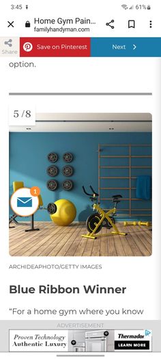 the blue ribbon winner for home gym where you know how to use it on your phone