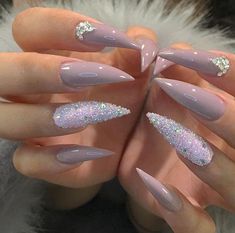 Gucci Nails, Nails With Glitter, Peach Nails, Modern Nails, Coffin Nails Long, Fabulous Nails