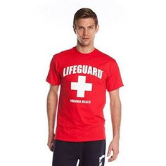 Officially Licensed Lifeguard Mens T-shirt. Printed chest design with a city name of your choice. Always a pleasure to wear a Lifeguard Shirt supporting your local beach.? Size: XXL.  Color: Red.  Gender: male.  Age Group: adult. Moisture-wicking Crew Neck T-shirt For Beach, Red Crew Neck T-shirt For Beach, Red Letter Print Top For The Beach, Red Graphic Tee For The Beach, Red Short Sleeve T-shirt For Beach, Red Moisture-wicking T-shirt For Summer, Red Relaxed Fit T-shirt For Beach, Lifeguard Shirt, Chest Design