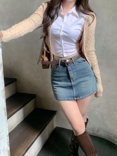 Travel Fits, Fashion Inspo Outfits, Fashion Beauty, Fashion Inspo, Girl Outfits, Cute Outfits, Mini Skirts, Ootd, Fashion Outfits