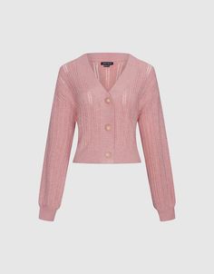 Category : Knitwear
            
Thickness : Thick
            
Fit Type : Regular
            
Stretch Fabric : Slight Stretch
            
SPU : UWH930035
            
Fabric : 44% Acrylic32% Polyester24% Polyamide
            
Tips : wash with like colors,do not soak,reshape whilst damp.
                            Product Measurement Units: CM                                                                                                                                    Size V-neck Pointelle Knit Cardigan, Pink Ribbed Cardigan Casual Style, Pink Ribbed Casual Cardigan, V-neck Pointelle Knit Outerwear For Spring, Fitted Casual Cardigan With Pointelle Knit, Casual Fitted Pointelle Knit Cardigan, Trendy Fine Knit Spring Cardigan, Trendy V-neck Open Knit Cardigan, Cozy V-neck Cardigan With Pointelle Knit