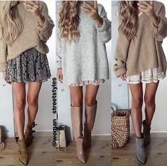 Petite Monochrome Outfits, Dress Up Fall Outfits, Cute Outfits For A Quinceanera Guest, Fall Winter Skirt Outfits, Tall Boots And Shorts Outfit, Soft Summer Boho Outfits, Winter Dress Outfit Dressy, Modern Boho Outfit, Look Boho Chic