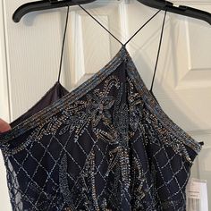 Brand New Never Worn With Tags.. Don’t Miss Out On This Opportunity My Loss Is Your Gain. Beautiful Beaded Gown, Size 8 Shifting Closet, Navy And Copper, Dresses Beautiful, Pretty Fashion, Beaded Gown, Carrie Bradshaw, Pretty Style, Night Dress, Fashion Inspo Outfits