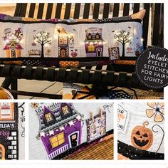 the front page of this website shows pictures of halloween decorations and pumpkins on display