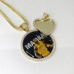 10K Solid Gold Medallion Personalized Picture Frame Memory CZ Charm Photo Charm Pendant for Men/Women * Metal: Real 10K Yellow Gold * Condition : Brand New * Finish : Polished * Width (Round) : 25mm / 34mm diameter (Heart) : 26mm * Processing time : 2~4 business days after receiving photo * Ships from California This is 100% Authentic 10k Gold. Not plated or filled. All of our items are brand new and are shipped with a gift box. Send your photo (one) via Etsy message after the purchase (at least Personalized Cuban Link Diamond Jewelry, Gold Iced Out Jewelry For Anniversary, Gold Iced Out Round Pendant Jewelry, Iced Out Gold Round Pendant Jewelry, Iced Out Gold Jewelry For Anniversary, 14k Gold Iced Out Necklace Gift, Gold Jewelry For Valentine's Day Collectible, Iced Out Round Pendant Jewelry For Anniversary, Iced Out Gold Plated Jewelry Gift