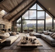 Modern Ski House, Big Beautiful Houses, Ski Chic, Swiss House, Modern Mountain House, Barn House Interior, Hut House, Frame Interior