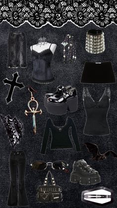 goth Goth Outfit Inspo, Witchy Outfits, Goth Outfit Ideas, Romantic Goth, Gothic Outfits, Goth Outfits, Alternative Outfits