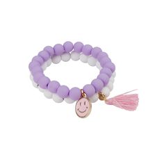 Pretty Pastel Soft Touch Bracelets Kids Jewelry Great Pretenders Lilac Smile Pastel Bracelets, Unicorn Set, Pastel Bracelet, Children's Jewelry, Soft Girl Aesthetic, Pink Tassel, Gold Charms, Baby Jewelry, Pink Unicorn