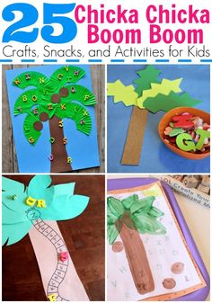 25 chicka chicka boom crafts, snacks and activities for kids