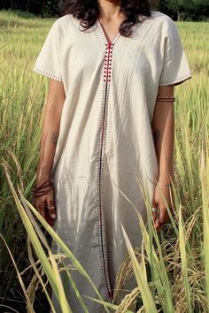 Karen Hill Tribe Style Hemp Dress Hand #maxidress #clothing #womenclothing #longdress #hilltribe #tribalhempdress #bohodresswomen #sustainableclothing #ecofriendlydress #handstitcheddress #shortsleevesdress #summerhempdress #beigedress Myanmar Photo, Eco Friendly Dress, Hemp Dress, Hemp Fabric, Handwoven Fabric, Beige Dresses, Vintage Style Dresses, Traditional Dress, Traditional Crafts