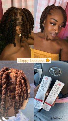 Ginger Locs, Short Loc Styles, Locs Styles, Locs Hairstyles, Natural Hair, Ginger