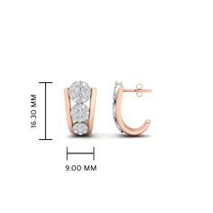 SKU MGSEAR11183 DIAMOND SHAPES ROUND # OF DIAMOND 42 CT. TOTAL WEIGHT 0.79 TOTAL METAL GRAMS 5 Gms WIDTH 9 MM CLARITY SI2 COLOR G CUT Very Good