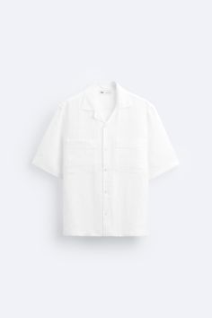 100% LINEN SHIRT Zara Summer, Linen Collection, Mens Linen, Summer Inspo, Linen Trousers, Online Sale, T-shirt Polos, Blazer Dress, Trouser Jeans