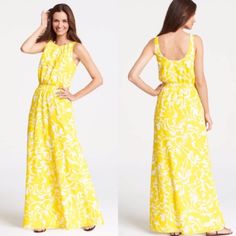 Ann Taylor Summer Scroll Print Maxi Dress New With Tag Size 4 Elastic Waistband Scoop Back Lined Material: 100% Polyester Please Contact Me With Any Questions. Yellow Halter Neck Sundress For Beach Season, Yellow Sleeveless Floral Print Maxi Dress, Yellow Sleeveless Maxi Dress With Floral Print, Yellow Sleeveless Maxi Dress For Day Out, Yellow Sleeveless Maxi Dress For Spring, Casual Yellow Halter Neck Maxi Dress, Yellow Sleeveless Maxi Dress For Daytime, Casual Yellow Sleeveless Maxi Dress, Yellow Sleeveless Maxi Dress For Vacation