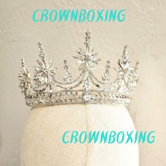 Baroque luxury Rhinestone Tiara Crown Crystal Wedding Crown Headband headdress queen flower floral Headpiece for Bride Women Pageant bridal by Crownboxing on Etsy Crystal Wedding Crown, Swarovski Tiara, Crystal Crown Wedding, Floral Tiara, Crown Crystal, Bride Headpiece, Rhinestone Tiara, Tiara Crown, Floral Headpiece