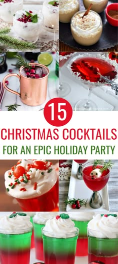 christmas cocktails for an epic holiday party