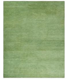 an area rug with green colors