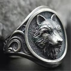 New! Men's 925 Silver Retro Wolf Totem Punk Ring Details: - Condition: New - Metal: Alloy, Silver Plated (Stamped "925") - Included: 1 X Ring Check Out My Other Listings! Other Items I Carry: Vintage Rings Retro Rings Men's Rings Sterling Silver Rings Engagement Bridal Wedding Rings Punk Biker Rings Ethnic Rings Floral Rings Pearl Rings Art Deco Rings Gothic Rings Couples Rings Ring Sets Heart Rings Funny Rings Silver Necklaces Gold Necklaces Vintage Necklaces And Earrings Handmade Jewelry Opal Silver Rings Engagement, Rings Gothic, Retro Rings, Wolf Totem, Wedding Ring Bands Set, Wolf Ring, Silicone Wedding Rings, Metal Cuff Bracelet, Retro Ring