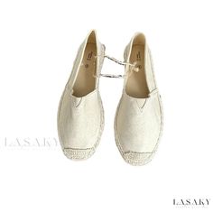 Lasaky - Linen Fisherman Style Casual Shoes in Various Sizes Fisherman Shoes, Fisherman Style, Canvas Material, Linen Fabric, Comfortable Shoes, Casual Shoes, Style Casual, Espadrilles, Heel Height