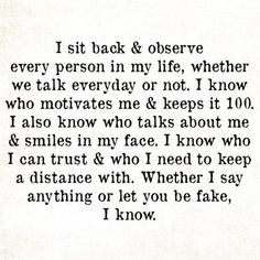 an old poem written in black ink with the words i sit back & observe every person in my life, whether we talk everyday or not