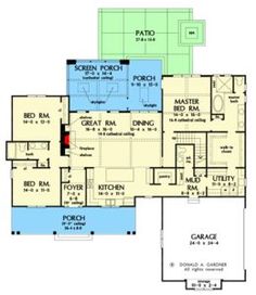 this is the first floor plan for these luxury home plans, which include two master suites