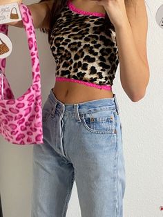 Pin by Alyssa💸 on style Cheetah print outfits, Leopard outfits, Y2k Cheetah Print Outfit, Purple Cheetah Print, Cheetah Clothes, Cheetah Print Outfits, Streetwear 2000s, Leopard Tank, Leopard Outfits, Outfits 2000s, Pink Cheetah Print