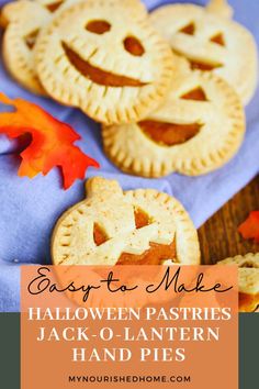 easy to make halloween pastries jack o'lantern hand pies