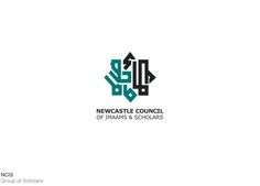 the new logo for newcastle council of manns & scourers, which is designed in green and black