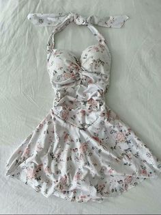 Pretty Swimsuits, Dress Aesthetic, Cute Swimsuits, Swim Dress, Girly Outfits, الرسومات اللطيفة, Looks Vintage