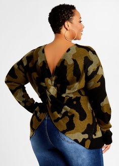 When temps start cooling off with the change of season, bring the heat in a sizzling staple sweater, a fan favorite I've brought back with a head turning plunging back in the most trendiest of prints. Get em' all! Keyhole Sweater, Sweater Plus Size, Sweater Plus, Ponte Leggings, Cozy Knit Sweater, Midi Dress Casual, Ashley Stewart, Cozy Knit, Knit Fashion