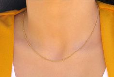 Perfect dainty piece to add to your collection for a layered look. This gold bead chain necklace can be worn alone or can be complemented with other necklaces for a layered look. Made in high-quality and authentic 14k gold-filled!Made in America!Fast Processing Time:It will take me 1-3 days to ship out your item.Packaging:Comes in a gift box with a pink ribbon. Perfect for gifting!Material:14k Gold Filled *This is authentic gold-filled!*Gold-filled items have a higher value compared to "plated" Trendy Gold Ball Chain Necklace, Dainty Beaded Chain Layered Necklace, Minimalist Beaded Chain Layered Necklace, Minimalist Everyday Beaded Chain Layered Necklace, Trendy Gold Beaded Necklace For Everyday, Minimalist Beaded Chain Layered Necklace As Gift, Dainty Clavicle Chain Necklace With Round Beads, Gold Minimalist Layered Necklace With Beaded Chain, Delicate Beaded Chain Layered Necklace