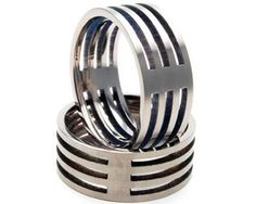 Wedding Rings Titanium, Wedding Ideas Colors, Mens Ring Designs, Carved Jewelry, Men's Wedding Bands, Custom Carved, Nice Jewelry, Ring Making