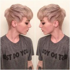 Trendy We Fryzurach, Undercut Styles, New Short Haircuts, Pixie Cut With Undercut, Cute Short Haircuts, Trendy Short Haircuts, Super Hair, Short Pixie Haircuts