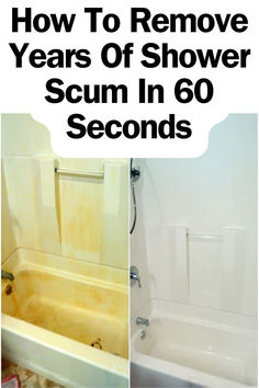 how to remove years of shower scum in 60 seconds and save money on the floor