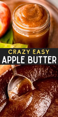 This Apple Butter Recipe is super easy and perfect for beginners! You only need one pot and a handful of basic ingredients to make this smooth, creamy, cinnamon spiced apple butter! Apple Cinnamon Butter Recipe, How Do You Make Apple Butter, Apple Desserts No Butter, Apple Butter Recipe With Apple Cider, Apple Butter Recipe Roaster Oven, Refrigerator Apple Butter, What Can I Make With Apple Butter, Homemade Apple Butter Stovetop, Apple Peanut Butter Recipes