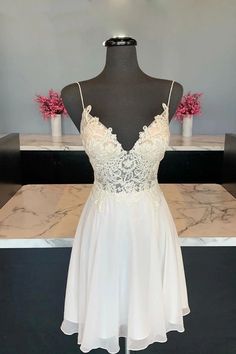 Cute v neck chiffon lace short prom dress lace homecoming dress,PD22939 on Storenvy Lace Short Dress, Prom Dress Lace, Cute V, Cute Homecoming Dresses, Short Lace Dress, Lace Homecoming Dresses, Short Prom Dress, Custom Size Dresses, Lace Short