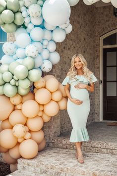 Pastel Maternity Dress, Baby Shower Dress White, Gender Reveal Dress Ideas For Mom, Baby Shower Maternity Outfit, Outfit Para Baby Shower Mamá, Dresses For Baby Shower Mom, Amazon Maternity Dresses, Spring Baby Shower Outfit For Mom, Formal Maternity Outfits