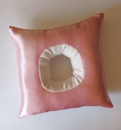 "SPLIT SHIPPING -- I pay half, you pay half. Win win! SQUARE SATIN EAR PILLOW -- ULTIMATE COMFORT DONUT PILLOW FOR CNH PAIN AND EAR PIERCINGS SQUARE SHAPE IS EASIER ON THE NECK The square shape of this pillow gives it a gentler slope toward the edge, and less of a \"lump\" under your neck. If the standard round donut pillows create neck pain, give this one a try. This little square pillow will be your best nighttime friend while your ears are healing from piercings. The pillow supports your head Piercing Pillow, Donut Pillow, Pillow Ideas, Pillow Pink, Pink Square, Cartilage Piercing, Neck Pain, Pillow Pattern, Ear Jewelry