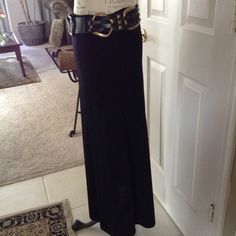 Exclusively Misookblack Maxi Skirt, 100% Acrylic, Elastic Waist, Nwot. Belt Sold Separately. Chic Black Stretch Maxi Skirt, Black Full-length Maxi Skirt For Night Out, Casual Full-length Maxi Skirt For Night Out, Casual Full Length Maxi Skirt For Night Out, Black Full-length Skirt For Night Out, Casual Full-length Skirt For Night Out, Casual Full Length Skirt For Night Out, Black Full Length Skirt For Night Out, Full Length Black Skirt For Night Out