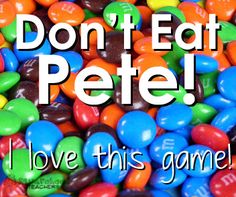 This game is one of my favorite games ever. It’s killer easy and it’s way fun. You can use candy (M&Ms are my favorite) or any other type of marker (I’ve used Cheerios, Goldfi… Game Ideas For School Projects, Family Game Night Elementary School, Games For Second Graders Fun, Up Chickens Down Chickens Game, Fun Friday 1st Grade, Lock In Food Ideas, M And M Activities, Games Involving Candy, Fun Games For 3rd Graders