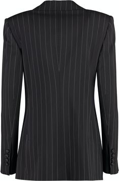 Elevate your style with our exquisite Wool Pinstripe Blazer. This sophisticated piece features a lapel collar, two front flap pockets, and a chest pocket for a touch of classic charm. With padded shoulders and a double back slit hem, this blazer offers a tailored fit that exudes confidence and elegance. The 2% elastane and 98% virgin wool blend ensures both comfort and durability, making it a timeless addition to your wardrobe. The leopard print lining adds a playful twist to this timeless piece Pinstripe Blazer, The Leopard, Stretch Satin, Casual Backpack, Upgrade Your Wardrobe, Lapel Collar, Woman Colour, Watch Design, Flap Pocket