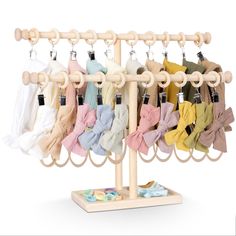 PRICES MAY VARY. ❤【Beautiful Decoration】: Our hair accessories organizer is a natural wood color overall, with soft tones and clear textures. Not only can it bring the baby a pleasant visual enjoyment, but it can also be perfectly integrated into the cute room decoration of the baby. ☁【Excellent material】: The headband holder organizer is made of pure natural beech wood, which is hard in texture, good in pressure resistance, strong in bearing capacity, not easy to deform when dry, durable, and c Baby Headband Holders, Headband Storage, Baby Hair Ties, Kids Salon, Infant Hair, Bow Display, Headband Organizer, Bow Organizer, Organizing Hair Accessories