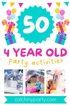 Planning a 4th birthday in 2025? Here are 50 fun birthday party activities for a 4-year-old! We’ve great 4 year old birthday party activities for both boy party themes and girl party themes, that will surely keep your little preschoolers entertained and happy during your party. See more party ideas and share yours at CatchMyParty.com