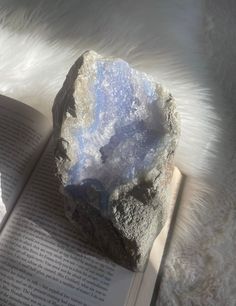 Rock Candle, Mermaid Aesthetic, Water Element, Crystal Blue, Throat Chakra