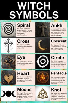 Delve into the ancient art of using symbols for protection, rituals, and spellcasting. Explore pagan and Celtic traditions, where each symbol holds unique meanings. Learn about Sigils and Symbols, and how different symbols and their meanings play a crucial role in witchcraft. From the umbra of the Crescent Moon to the vibrant green of nature, uncover the magic symbols and meanings that enrich the practice of modern witches. Perfect for anyone interested in pagan witch symbols and the meanings of symbols in witchcraft. Witchcraft Protection Symbols, Witch Runes Symbols And Meanings, Satanic Symbols Meaning, Wiccan Tattoos Protection, Protection Symbols Spirituality, Witches Runes Meaning, Sigils And Meanings Witchcraft, Protection Sigils Witchcraft, Witch Symbols And Meanings