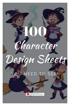 the title for 100 character design sheets you need to see