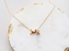 Initials Necklace Ampersand or Heart Letter Necklace - Etsy Gold Bar Necklace Personalized, Initials Necklace, Delicate Gold Necklace, Gift Bow, Custom Initial Necklace, Heart Letter, Southern Utah, Gold Bar Necklace, Gift Bows